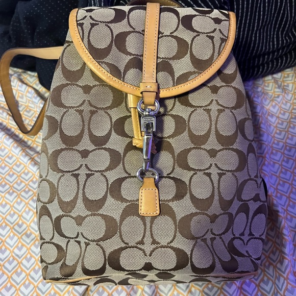 Coach Handbags - Coach signature small backpack